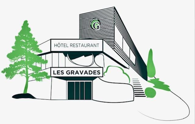 Logis Hotel Les Gravades Ussel Ussel  Eksteriør billede